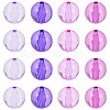 20Pcs 4 Colors Transparent Acrylic Beads MACR-TADJ0001-02A-2