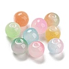 Two Tone Spray Painting Glass Beads GLAA-L046-03-1