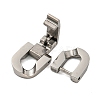 304 Stainless Steel Fold Over Clasps STAS-B029-05B-1-2