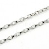 Box Chain Necklace for Men NJEW-F027-17-2mm-2