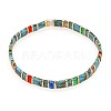 Bohemian Glass Seed Beaded Stretch Bracelets JM4508-43-1