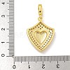 Rack Plating Brass Micro Pave Cubic Zirconia Pendants KK-I718-10G-04-3