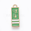 Chinese Style Alloy Enamel Pendants ENAM-O035-12G-B-1