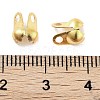Rack Plating Brass Bead Tips KK-P274-02D-G-3