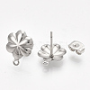 Non-Tarnish 304 Stainless Steel Stud Earring Findings STAS-S079-73B-1