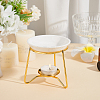 Ceramic & Iron Tealight Candle Holder Oil Burner DJEW-WH0015-117G-5