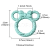 10Pcs Spray Painted Alloy Spring Gate Rings FIND-YW0001-59-5