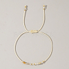 Natural Birthstone Braided Bead Bracelets for Women VA8051-11-1