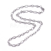 Non-Tarnish 304 Stainless Steel Figaro Chains Necklaces NJEW-G340-06P-2