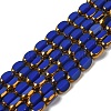 Electroplate Glass Beads Strands X-EGLA-P061-02A-01-1