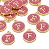 Golden Plated Alloy Enamel Charms X-ENAM-S118-08F-4