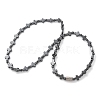 Round Cross Synthetic Non-Magnetic Hematite Beaded Necklaces NJEW-R020-03-4