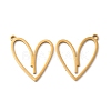 Ion Plating(IP) 304 Stainless Steel Pendants X-STAS-A070-28G-1