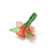 Glass Seed Beaded Pendants PALLOY-MZ01155-03-4