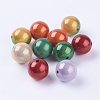 Mixed Color Spray Painted Acrylic Beads X-PB9290-3