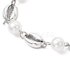 Ocean Series Alloy Conch Link Bracelets BJEW-JB11840-04-3