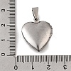 316 Stainless Steel Locket Pendants STAS-C123-02C-P-3