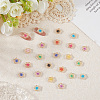 60Pcs 10 Colors Plating Acrylic Cabochons MRMJ-SC0001-46-3