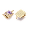 Brass Enamel Pendants KK-SZC0009-12G-02-2