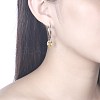 925 Sterling Silver Hoop Earrings EJEW-BB30661-B-3