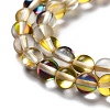 Synthetic Moonstone Beads Strands G-P528-J01-12-3