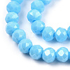 Electroplate Glass Beads Strands EGLA-A034-P8mm-A06-2