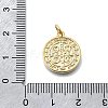 Brass Saint Benedict Medal Pendants KK-V010-01GP-01-3