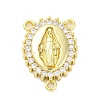 Brass Clear Cubic Zirconia Virgin Mary Chandelier Component Links KK-D325-07G-01-1