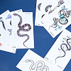 Snake Water Proof Removable Temporary Tattoos Stickers AJEW-WH20048-49-6