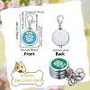 6Pcs 6 Colors Zinc Alloy Enamel Pendant Decorations AJEW-GA0008-07-2