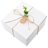 8Pcs Square Folding Kraft Paper Mailer Boxes CON-CP0001-018A-7