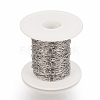 Tarnish Resistant 304 Stainless Steel Paperclip Chains CHS-F010-01B-P-3