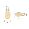 50Pcs 304 Stainless Steel Charms STAS-CJ0001-164G-2