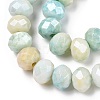 Ombre Effect Dyed Glass Beads Strands X-GLAA-C023-02-B02-3
