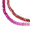 Transparent Gradient Color Glass Beads Strands GLAA-H021-01A-10-3