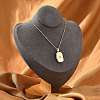 Clear Cubic Zirconia Locket Necklaces LS-NJEW-A036-01B-1