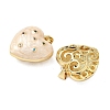 Brass Micro Pave Colorful Cubic Zirconia Enamel Pendants KK-G536-22G-2