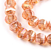 Transparent Electroplate Glass Beads Strands EGLA-N006-078H-3