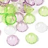 50Pcs 3 Colors Transparent Acrylic Bead Caps OACR-FS0002-45-2