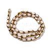 Electroplate Opaque Color Glass Beads Strands X-EGLA-Q127-A01-02J-2
