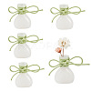 5Pcs Miniature Glass Vase Bottles with Polyester Cord AJEW-TAC00055-1