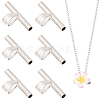 6Pcs 201 Stainless Steel Brooch Convert Necklaces Pendant Hooks STAS-BBC0010-60-1