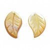 Natural Yellow Shell Pendants SSHEL-S258-100B-2