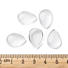 Transparent Teardrop Glass Cabochons GGLA-R024-18x13-5