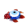 Handmade Lampwork Turtle with Evil Eye Figurine Display Decorations LAMP-N034-25C-2