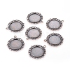 Zinc Alloy Pendant Settings for Cabochon & Rhinestone LS-PALLOY-A15290-R-FF-1