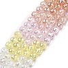 Electroplate Glass Beads Strands EGLA-D300-06-6mm-06-5