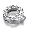 Alloy Letter Slide Charms RB-F034-01Q-P-RS-1