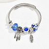 Non-Tarnish 201 Stainless Steel European Bracelet OQ8559-5-1