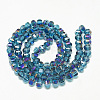 Electroplate Glass Beads Strands EGLA-Q094-A05-2